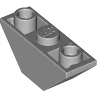 Brick Sloped Inverted 45° 3 x 1 Double with 2 Blocked Open Studs / Light Bluish Gray