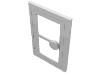 Lego Door 1 x 3 x 4 with Glass / White