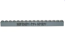 Brick 1 x 16 with Runes Pattern (Sticker) - Set 9473