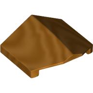 Lego Brick Sloped 33° 2 x 2 Double / Inverted / Metallic Gold