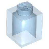 Brick 1 x 1 / Trans-Medium Blue