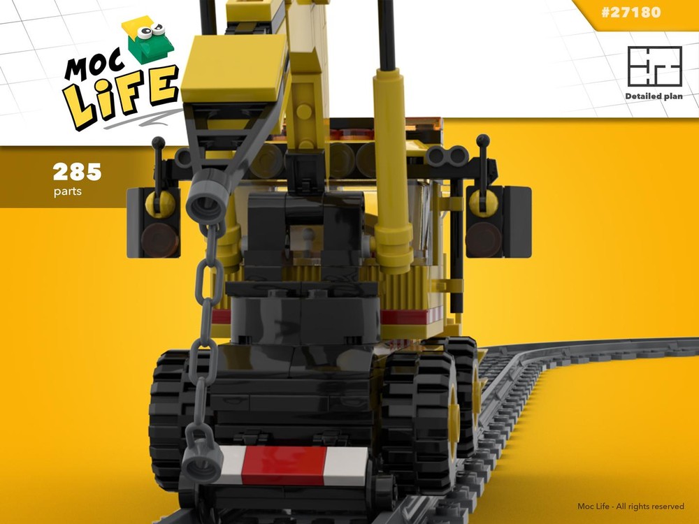 Lego Crane truck for railroad