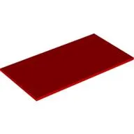 Tile 8 x 16 with Bottom Tubes / Red