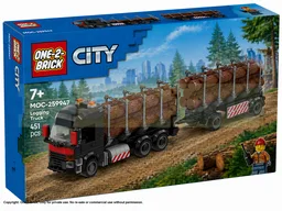 Logging Truck with Trailer