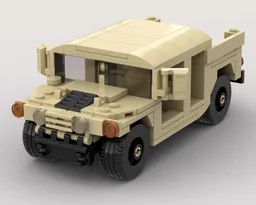 MOC deserted Humvee