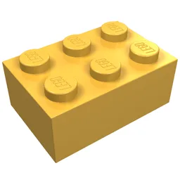 Brick 2 x 3 / Bright Light Orange