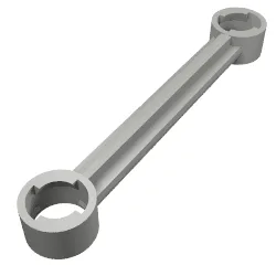 Technic Link 1 x 6 with Stoppers / Dark Bluish Gray