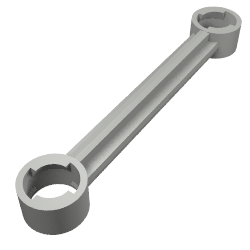 Lego Technic Link 1 x 6 with Stoppers / Dark Bluish Gray