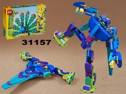 Transformer Space Cruiser using LEGO Creator 31157: Exotic Peacock