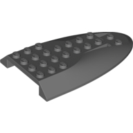 Lego Aircraft Fuselage Curved Aft Section 6 x 10 Top / Dark Bluish Gray