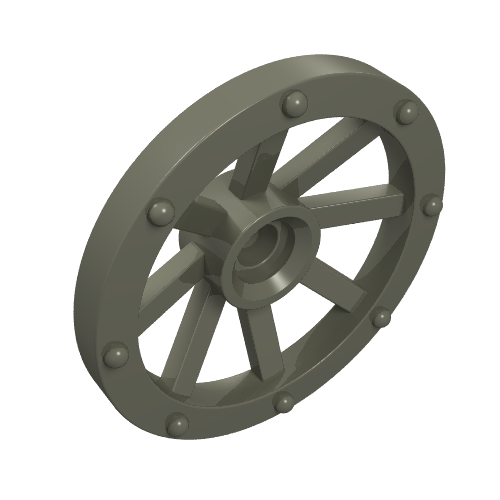 Lego Wheel Wagon Small (27mm D.) / Dark Gray