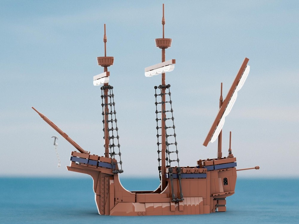 Lego Medieval Carrack - Without Modular Hull