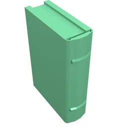 Book 2 x 3 [Plain] / Medium Green