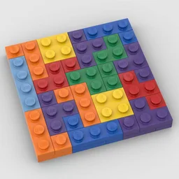 Mosaic Puzzle - 8x8 - Blocks-3-TETRIS-A