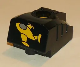 Duplo Toolo MyBot Engine Program Brick with Yellow Airplane Print