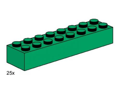 Lego 2 x 8 Dark Green Bricks