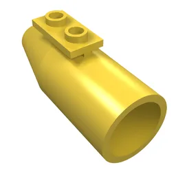 Engine Smooth Large, Cone Back [1 x 2 Thin Top Plate] / Yellow