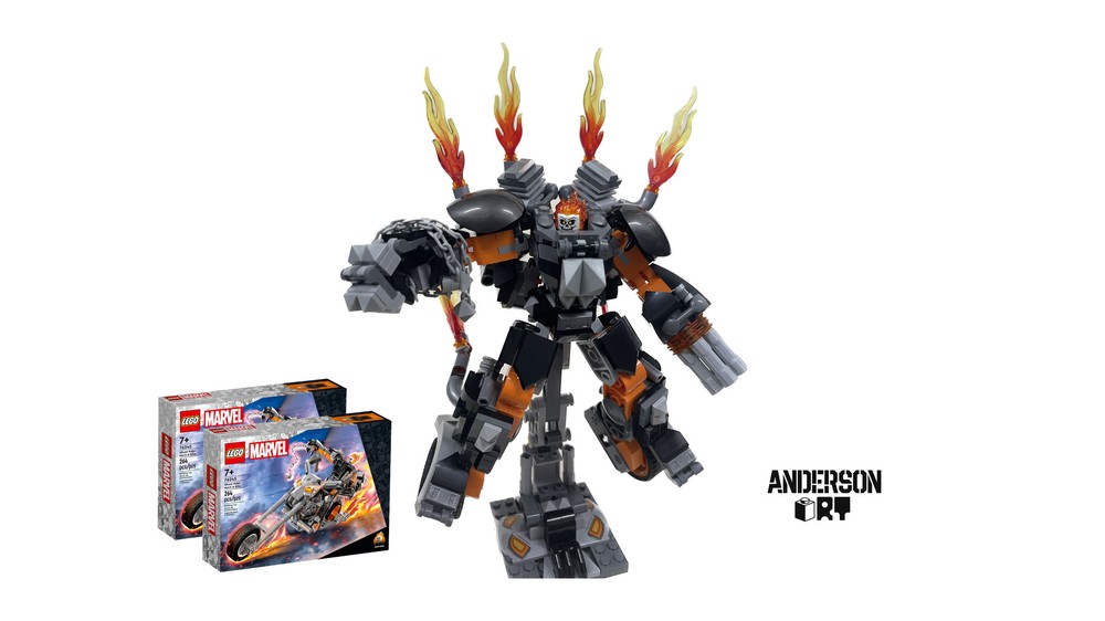 Lego Ghost Rider 76245x2 (Upgraded Mech)