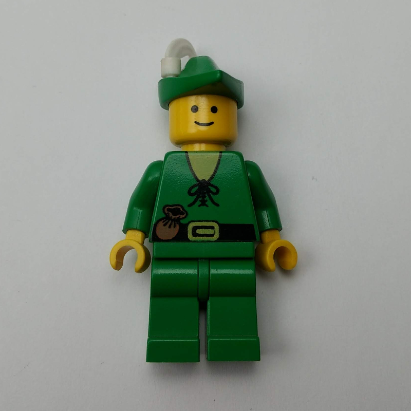 Lego Forestman (Forestmen) - Yellow, White Plume