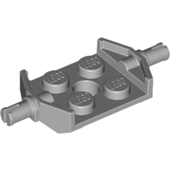 Lego Plate Special 2 x 2 with Wheels Holder Wide / Light Bluish Gray