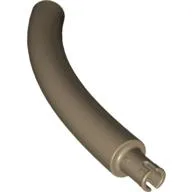 Animal Body Part / Plant, Tail / Neck / Branch / Trunk, Middle Section with Pin, Round Pin Hole / Dark Tan