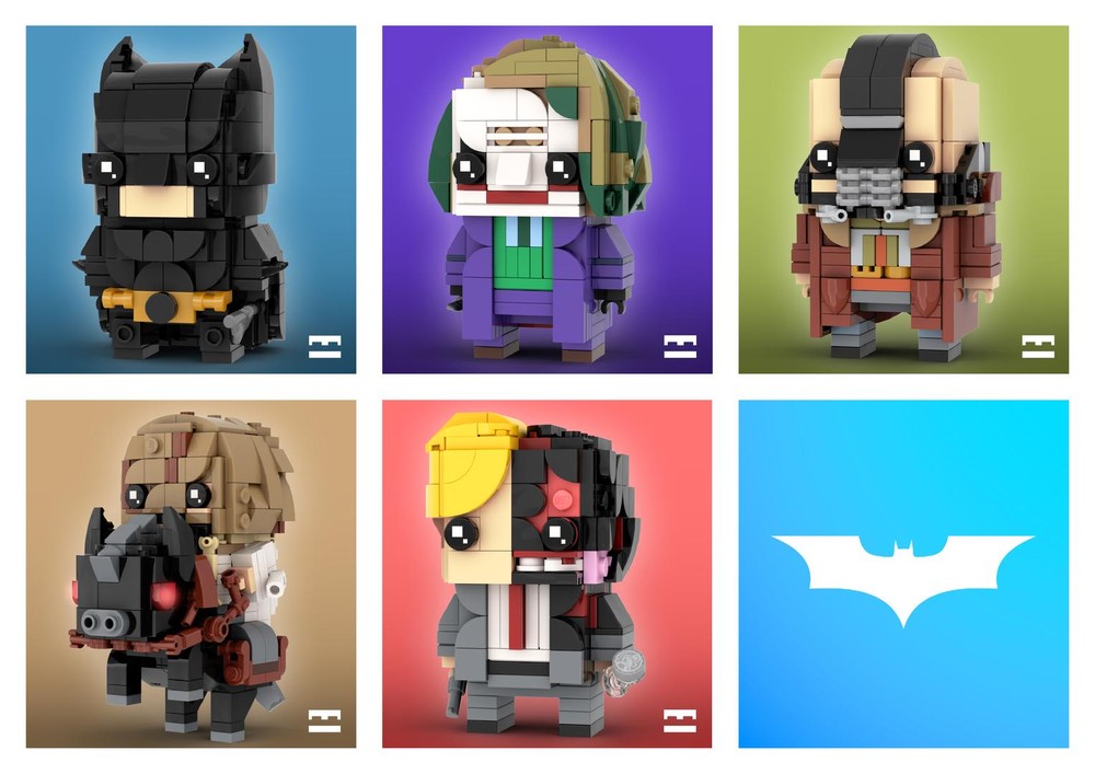 Lego The Dark Knight Brickheadz Collection LEGO MOC - The Dark Knight Trilogy