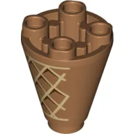 Cone 2 x 2 x 2 Inverted with Ice Cream Waffle/Cone Print