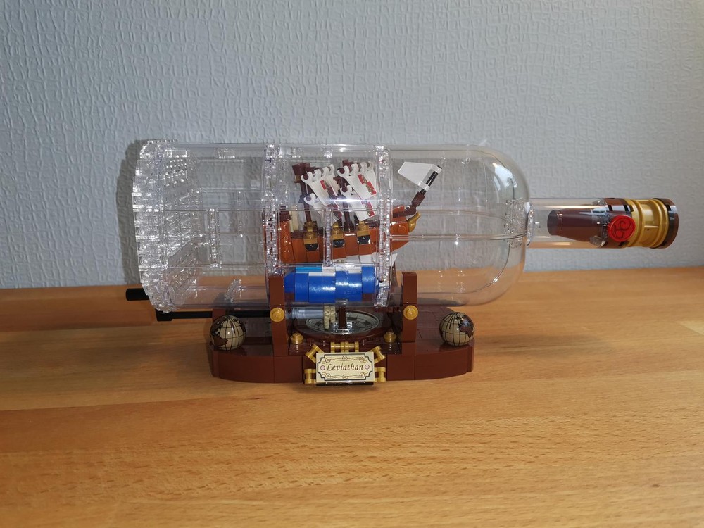Lego Ship in a Bottle Kinetic Modification