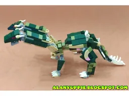 Transformers two-headed dragon using LEGO Creator set 31121: Crocodile