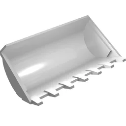 Technic Digger Bucket 8 x 10 / White