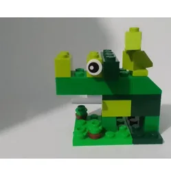 Green Elephant with a Bird