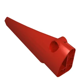 Technic Panel Fairing #6 Long Smooth, Side B / Red