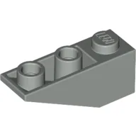 Brick Sloped Inverted 34° 3 x 1 without Internal Stopper / Light Gray