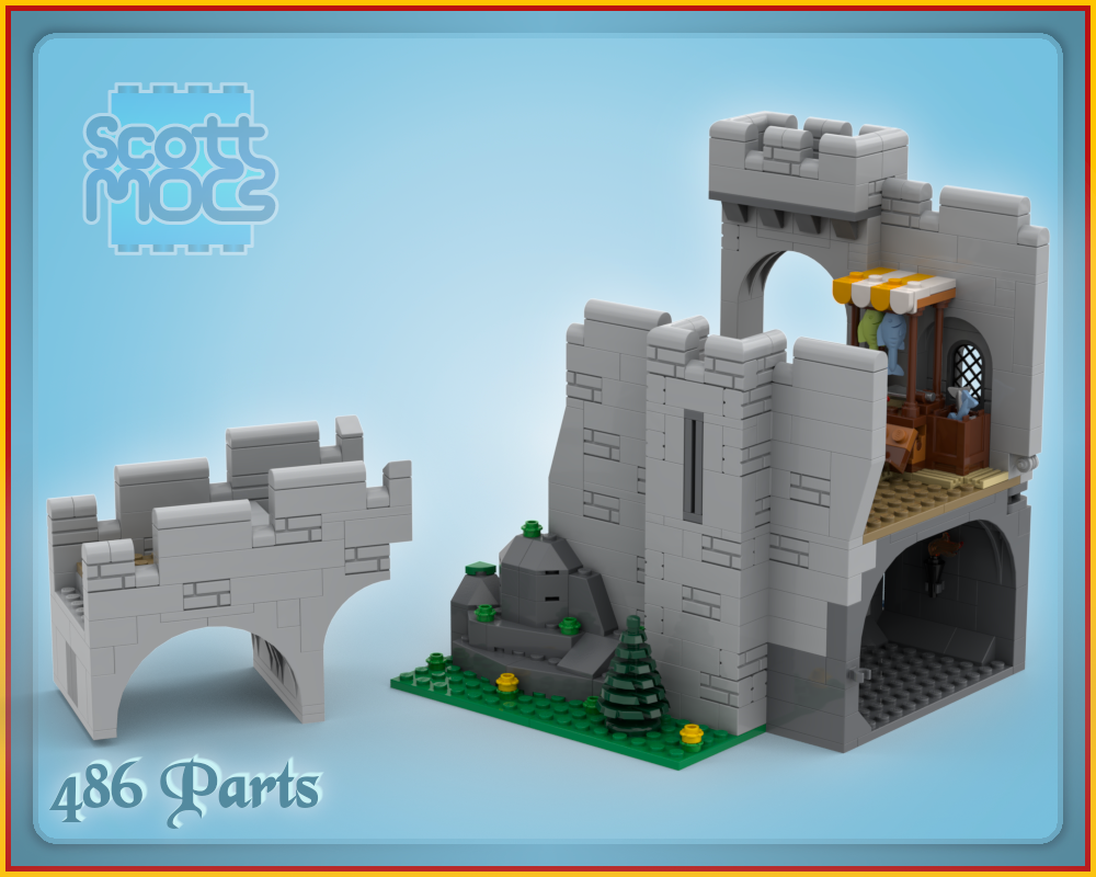 Lego Lion Knights' Bridge Castle Add-on - 10305 Expansion