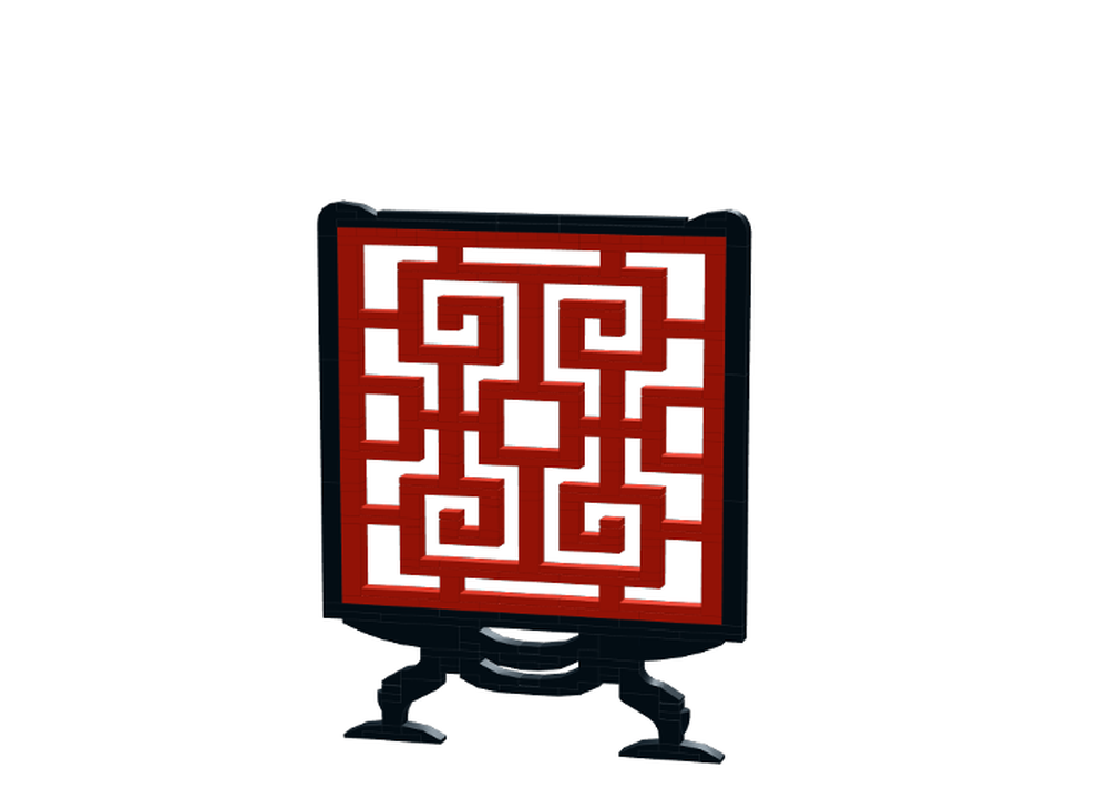 Lego Chinese window type1(鏤空窗花-迴紋窗)