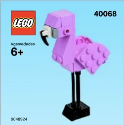 Monthly Mini Model Build Set - 2013 08 August, Flamingo polybag