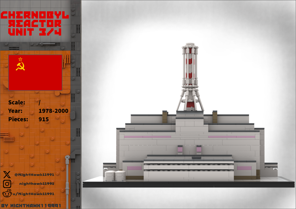 Lego The Vladimir Ilyich Lenin Nuclear Power Plant (Chernobyl)
