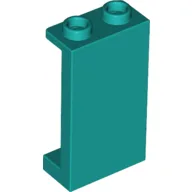 Panel 1 x 2 x 3 [Side Supports / Hollow Studs] / Dark Turquoise