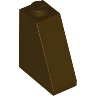 Brick Sloped 65° 2 x 1 x 2 / Dark Brown