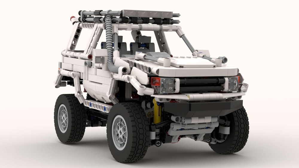 Lego Mitsubishi Pajero v2 off road 1997 4x4 (2L+ servo)