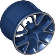 Lego Wheel 62.3 x 42 Large with Silver Outline Print