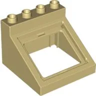 Duplo Container Top 4 x 4 x 3 / Tan