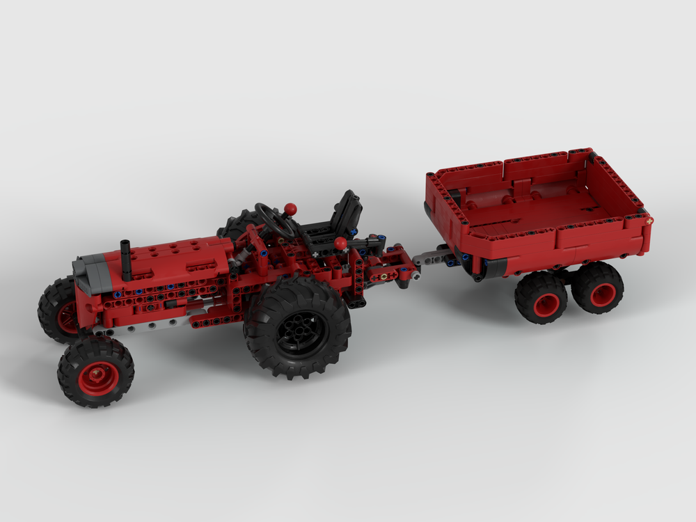 Lego Antique Tractor with Trailer