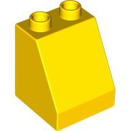 Lego Duplo Brick 2 x 2 x 2 Slope / Yellow