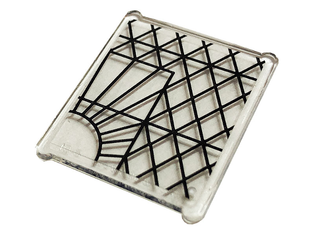 Lego Glass for Window 1 x 3 x 3 Flat Front with Stained Glass and Black Lattice Pattern (Sticker) - Set 75980