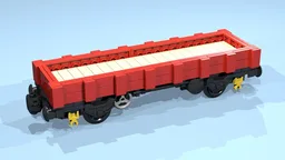4-Wheel Flatbed Wagon (SNOT, red)