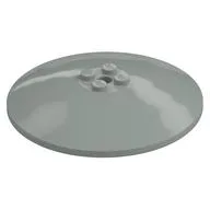 Dish 8 x 8 Inverted [Radar], Solid Studs, Rounded Anti-stud Underside / Light Gray