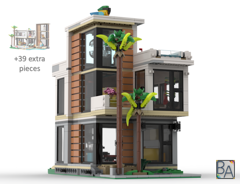 Lego Modern House - Half Base
