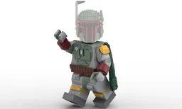 Boba Fett Mega Figure (fits official Lego Helmet)