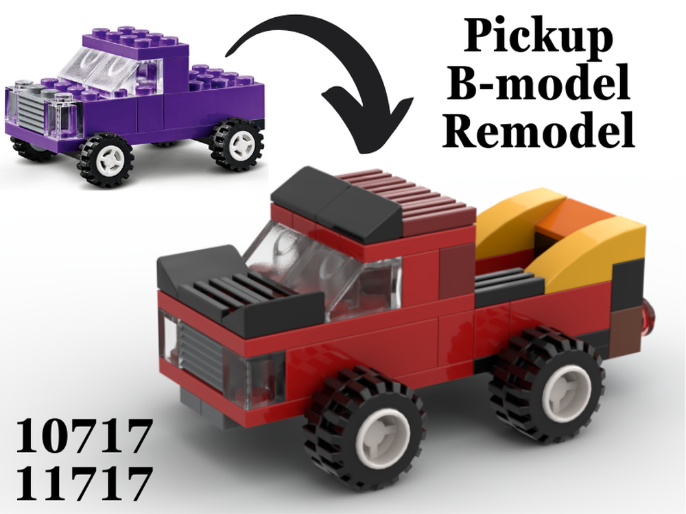 Lego Pimp My Purple Pickup - 10717 B-model remodel